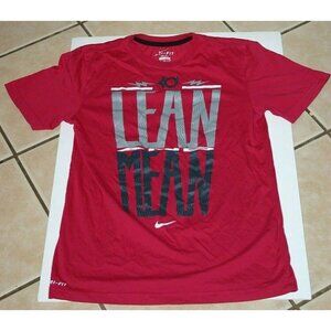 Nike shirt lean and mean Dri-Fit pink youth girls womens small